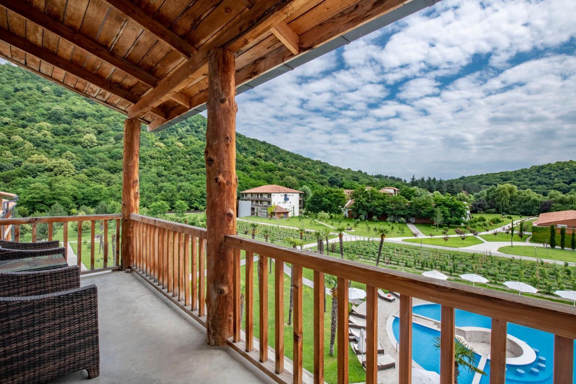 Napareuli Lopota Lake Resort & Spa חדר תמונה View from the balcony of a hotel room